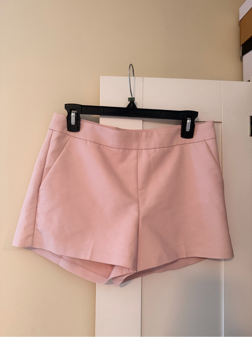 Express Light Pink High Waist Tailored Shorts